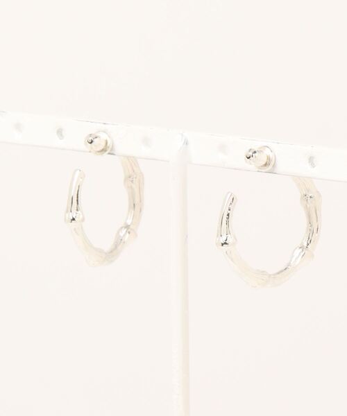 JANESMITH(ジェーンスミス)の「JANESMITH ジェーンスミス / BAMBOO EARRINGS シルバー925ピアス / 22WAC-#540L(ピアス(両耳用)・レディース・シルバー・FREE)」の6枚目の写真