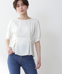 N.(N. Natural Beauty Basic) | ◆サイドボタンペプラムブラウス(シャツ/ブラウス)