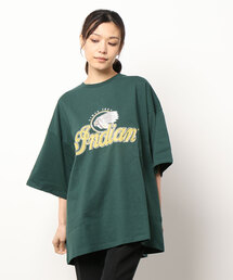 INDIAN（インディアン）の「【Bl】【INDIAN】刺繍+プリント　オーバーサイズＴシャツ（Tシャツ/カットソー）」