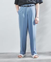 coen | 【WEB限定】センタープレスワイドスラックスパンツ(スラックス)
