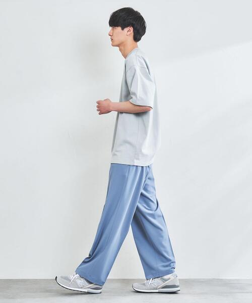 coen（コーエン）の「【WEB限定】センタープレスワイドスラックスパンツ（スラックス・メンズ・ライトブルー/ブラック/オフホワイト/ダークグレー・SMALL/MEDIUM/LARGE/X-LARGE）」の16枚目の写真