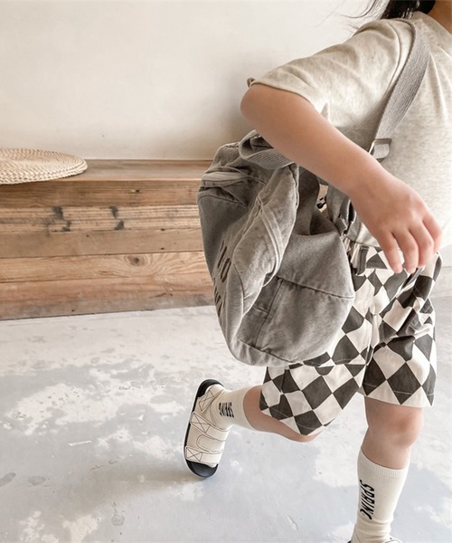 aimoha（アイモハ）の「aimoha-KIDS- 子供服　ハーリキンチェック柄ハーフパンツ（その他パンツ・キッズ・ブラック/ブラウン・90/100/110/120/80/130）」の9枚目の写真