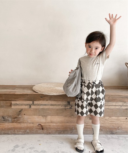 aimoha（アイモハ）の「aimoha-KIDS- 子供服　ハーリキンチェック柄ハーフパンツ（その他パンツ・キッズ・ブラック/ブラウン・90/100/110/120/80/130）」の12枚目の写真