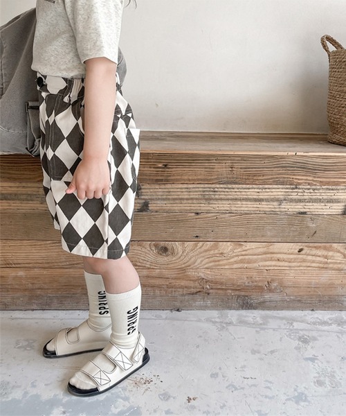 aimoha（アイモハ）の「aimoha-KIDS- 子供服　ハーリキンチェック柄ハーフパンツ（その他パンツ・キッズ・ブラック/ブラウン・90/100/110/120/80/130）」の14枚目の写真