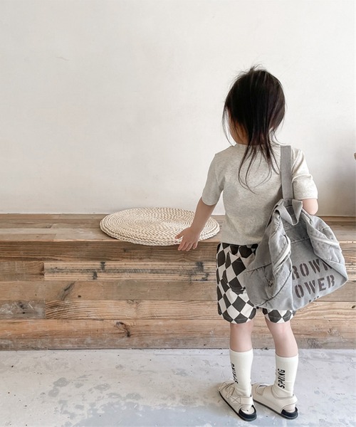 aimoha（アイモハ）の「aimoha-KIDS- 子供服　ハーリキンチェック柄ハーフパンツ（その他パンツ・キッズ・ブラック/ブラウン・90/100/110/120/80/130）」の15枚目の写真