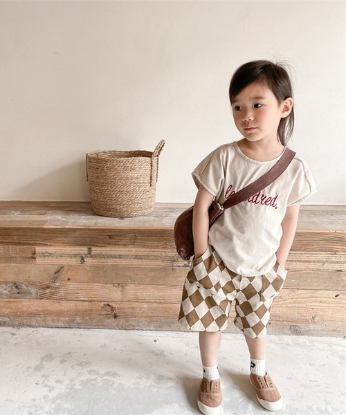 aimoha（アイモハ）の「aimoha-KIDS- 子供服　ハーリキンチェック柄ハーフパンツ（その他パンツ・キッズ・ブラック/ブラウン・90/100/110/120/80/130）」の18枚目の写真