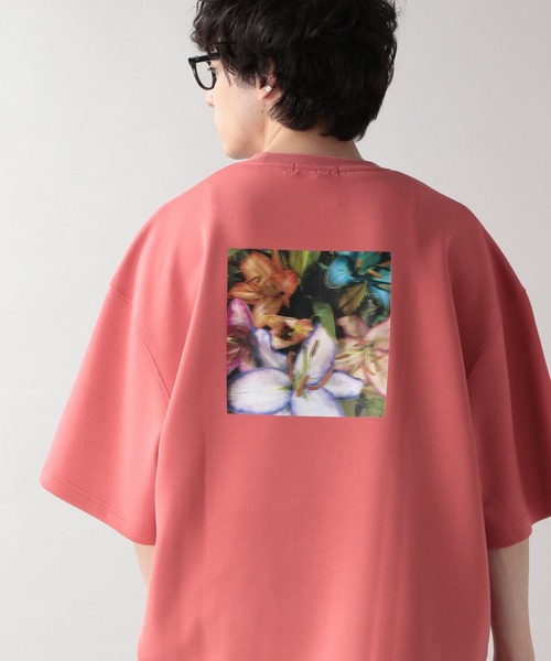 RAGEBLUE(レイジブルー)の「【Camille/カミーユ】コラボフラワープリントTシャツ(Tシャツ/カットソー・メンズ・ホワイト/ライトブルー/ブラック/ワインレッド・MEDIUM/LARGE)」の1枚目の写真