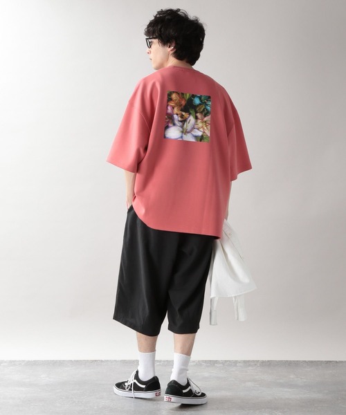 RAGEBLUE(レイジブルー)の「【Camille/カミーユ】コラボフラワープリントTシャツ(Tシャツ/カットソー・メンズ・ホワイト/ライトブルー/ブラック/ワインレッド・MEDIUM/LARGE)」の18枚目の写真