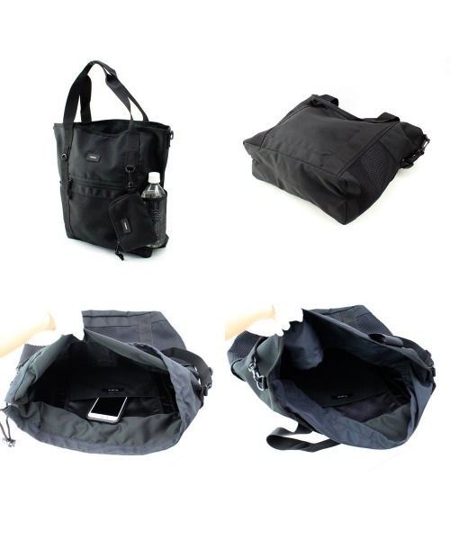 MURUA（ムルーア）の「MURUA (ムルーア) 2WAYトートバッグ CASUALシリーズ MR-B872（トートバッグ・レディース・ブラック・FREE）」の4枚目の写真