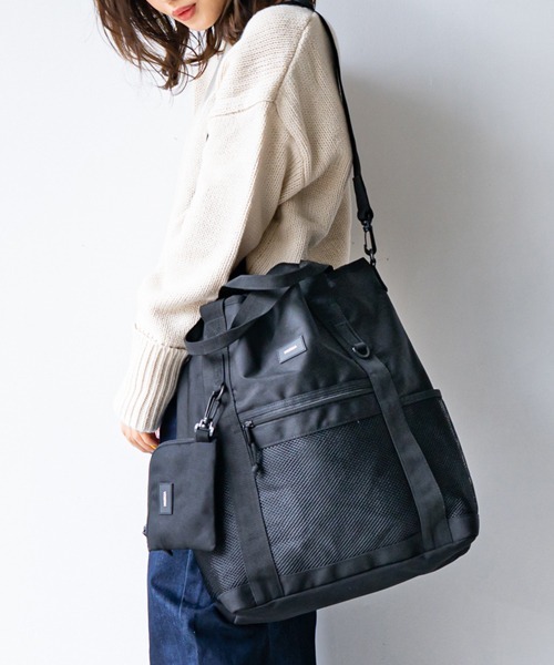 MURUA（ムルーア）の「MURUA (ムルーア) 2WAYトートバッグ CASUALシリーズ MR-B872（トートバッグ・レディース・ブラック・FREE）」の10枚目の写真