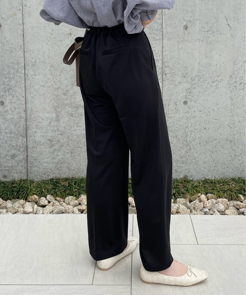 y/m by misato(イムバイミサト)の「ポンチタックパンツ(その他パンツ・レディース・ブラック/グリーン/オレンジ・FREE)」の9枚目の写真