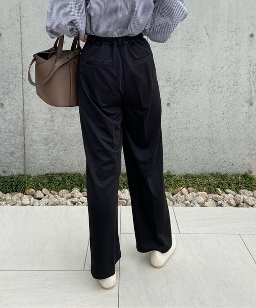 y/m by misato(イムバイミサト)の「ポンチタックパンツ(その他パンツ・レディース・ブラック/グリーン/オレンジ・FREE)」の11枚目の写真