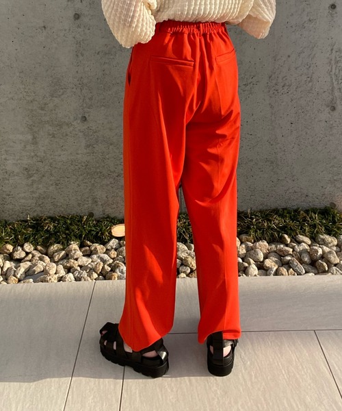 y/m by misato(イムバイミサト)の「ポンチタックパンツ(その他パンツ・レディース・ブラック/グリーン/オレンジ・FREE)」の15枚目の写真