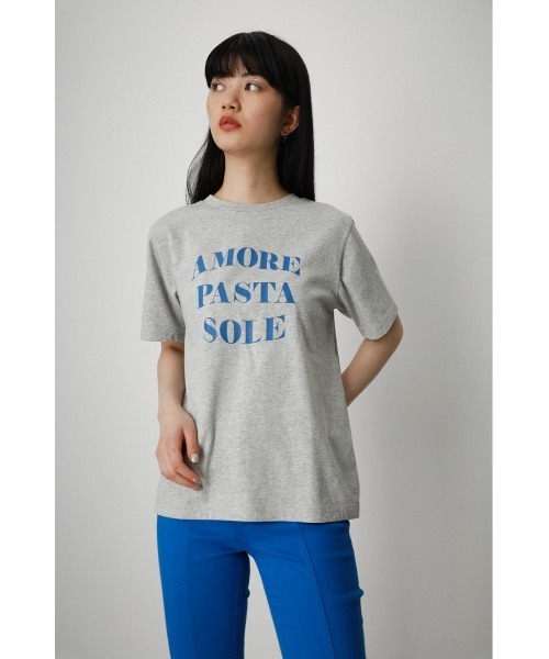 AZUL by moussy(アズールバイマウジー)の「A/F COLOR LETTER TEE/A/FカラーレターTEE(Tシャツ/カットソー・レディース・杢グレー/ホワイト/オレンジ系その他・MEDIUM/SMALL)」の10枚目の写真