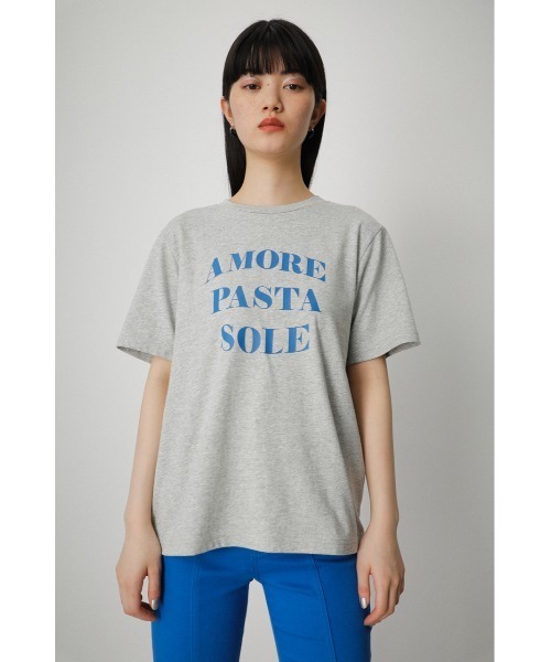 AZUL by moussy(アズールバイマウジー)の「A/F COLOR LETTER TEE/A/FカラーレターTEE(Tシャツ/カットソー・レディース・杢グレー/ホワイト/オレンジ系その他・MEDIUM/SMALL)」の12枚目の写真