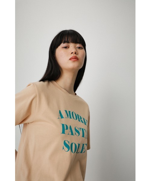 AZUL by moussy(アズールバイマウジー)の「A/F COLOR LETTER TEE/A/FカラーレターTEE(Tシャツ/カットソー・レディース・杢グレー/ホワイト/オレンジ系その他・MEDIUM/SMALL)」の18枚目の写真