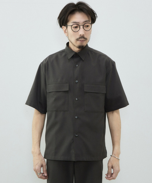 【セール】リフラクスポプリンオーバーシャツ（シャツ/ブラウス）｜MEN'S MELROSE（メンズメルローズ）