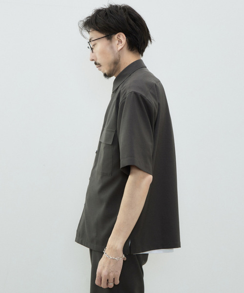 【セール】リフラクスポプリンオーバーシャツ（シャツ/ブラウス）｜MEN'S MELROSE（メンズメルローズ）