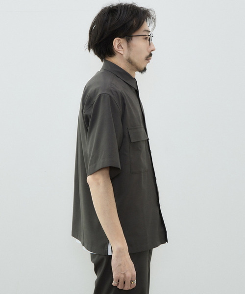 【セール】リフラクスポプリンオーバーシャツ（シャツ/ブラウス）｜MEN'S MELROSE（メンズメルローズ）