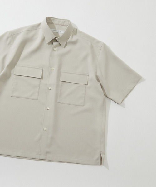 【セール】リフラクスポプリンオーバーシャツ（シャツ/ブラウス）｜MEN'S MELROSE（メンズメルローズ）