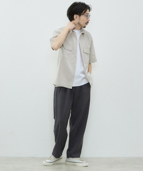 【セール】リフラクスポプリンオーバーシャツ（シャツ/ブラウス）｜MEN'S MELROSE（メンズメルローズ）