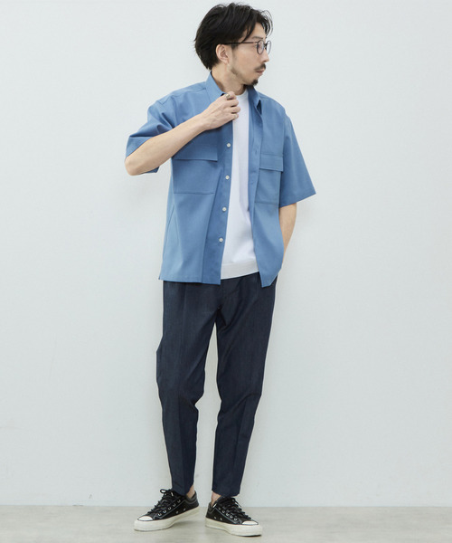 【セール】リフラクスポプリンオーバーシャツ（シャツ/ブラウス）｜MEN'S MELROSE（メンズメルローズ）