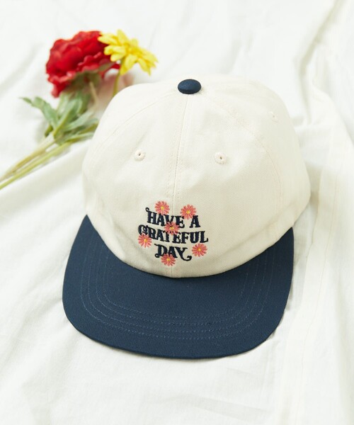 FREAK'S STORE（フリークスストア）の「HAVE A GRATEFUL DAY×FREAK’S STORE/ハブアグレイトフルデイ×フリークスストア 別注 DAY LOGO BBCAP/ロゴ ベースボールキャップ（キャップ・メンズ・ブラック/グリーン/ネイビー/ライトブルー・FREE）」の11枚目の写真