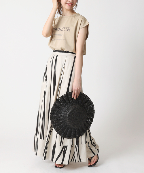 B.C STOCK（ベーセーストック）の「シックロゴタンクトップ（Tシャツ/カットソー・レディース・ベージュ/ブラック/ホワイト・FREE）」の10枚目の写真