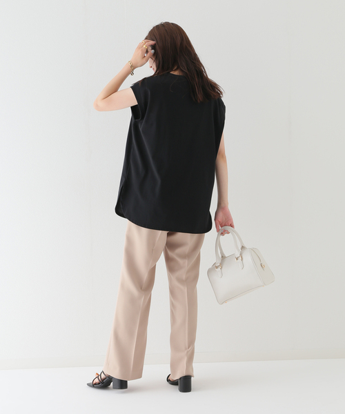 B.C STOCK（ベーセーストック）の「シックロゴタンクトップ（Tシャツ/カットソー・レディース・ベージュ/ブラック/ホワイト・FREE）」の15枚目の写真