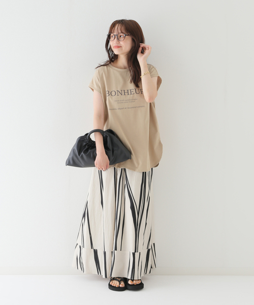 B.C STOCK（ベーセーストック）の「シックロゴタンクトップ（Tシャツ/カットソー・レディース・ベージュ/ブラック/ホワイト・FREE）」の20枚目の写真