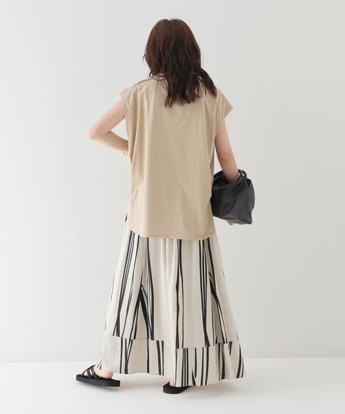 B.C STOCK（ベーセーストック）の「シックロゴタンクトップ（Tシャツ/カットソー・レディース・ベージュ/ブラック/ホワイト・FREE）」の21枚目の写真