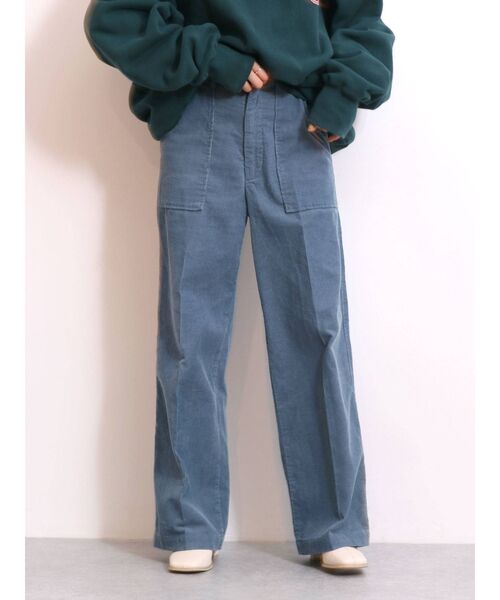 Ungrid(アングリッド)の「センタープレスカラーコーデュロイパンツ(その他パンツ・レディース・カーキ/ブルー/マスタード・SMALL/MEDIUM)」の14枚目の写真