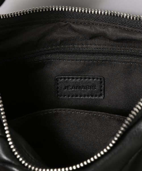 JEANASIS（ジーナシス）の「キルティングMOONBAG/344219（ショルダーバッグ・レディース・ブラック/オフホワイト/ライトパープル・FREE）」の8枚目の写真