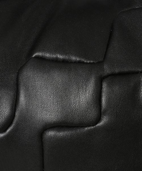 JEANASIS（ジーナシス）の「キルティングMOONBAG/344219（ショルダーバッグ・レディース・ブラック/オフホワイト/ライトパープル・FREE）」の10枚目の写真