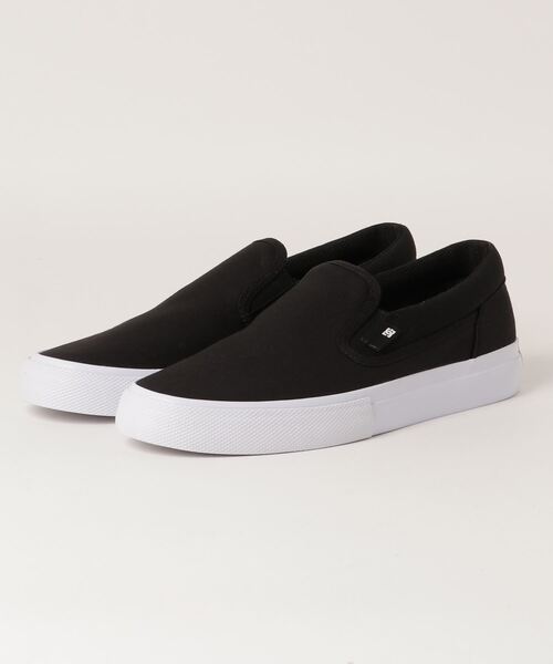 DC(ディーシー)の「DC SHOES MANUAL SLIP-ON TXSE / ディーシー シューズ マニュアル スリッポン TXSE(スリッポン・メンズ・ブラック・28.0cm/29.0cm/26.5cm/27.5cm/28.5cm/27.0cm/26.0cm)」の1枚目の写真