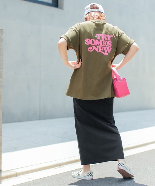 PBLIM（ページボーイリム）の「PAGEBOYLIM/スリットIラインスカート（スカート・レディース・ブラック/オレンジ/グリーン/ダークグリーン/パープル・FREE）」の18枚目の写真