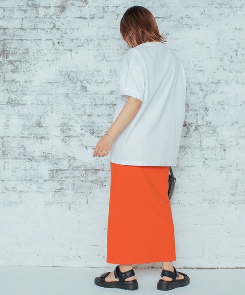 PBLIM（ページボーイリム）の「PAGEBOYLIM/スリットIラインスカート（スカート・レディース・ブラック/オレンジ/グリーン/ダークグリーン/パープル・FREE）」の19枚目の写真