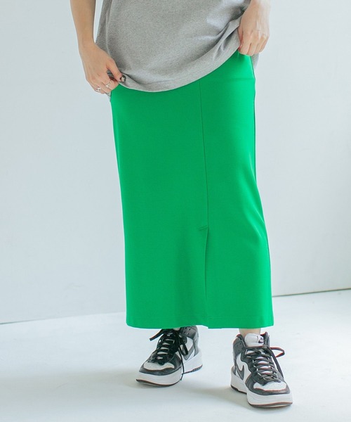 PBLIM（ページボーイリム）の「PAGEBOYLIM/スリットIラインスカート（スカート・レディース・ブラック/オレンジ/グリーン/ダークグリーン/パープル・FREE）」の15枚目の写真