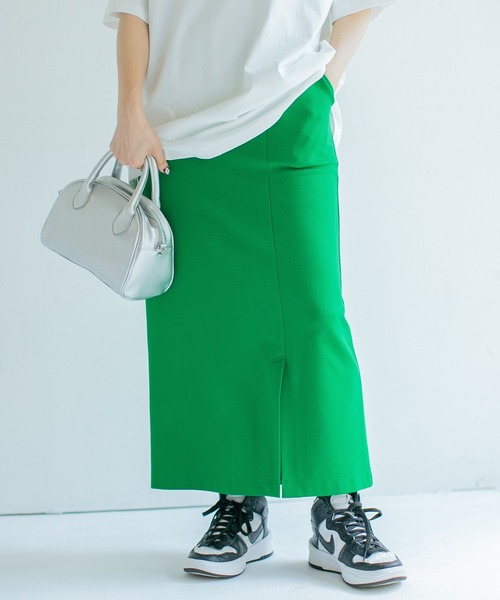 PBLIM（ページボーイリム）の「PAGEBOYLIM/スリットIラインスカート（スカート・レディース・ブラック/オレンジ/グリーン/ダークグリーン/パープル・FREE）」の20枚目の写真