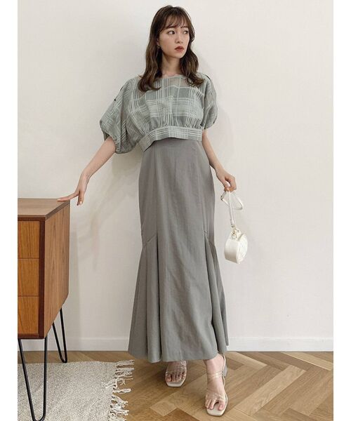 dazzlin ジレコンビシアーワンピース dazzlin（ダズリン）の「ジレコンビシアーワンピース