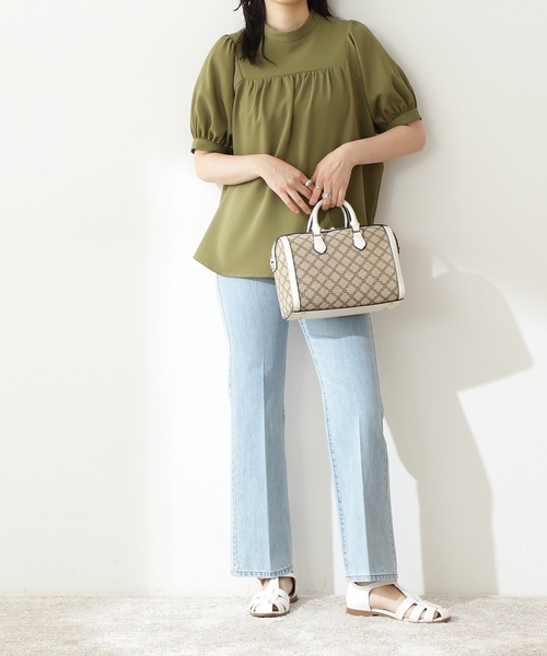 N.（N. Natural Beauty Basic）（エヌエヌナチュラルビューティーベーシック）の「【横田ひかるさん着用】【追加生産】【S Size Line】ナチュラルフレアデニムパンツ（その他パンツ・レディース・ブルー系その他/ブルー/ネイビー・MEDIUM/SMALL）」の3枚目の写真