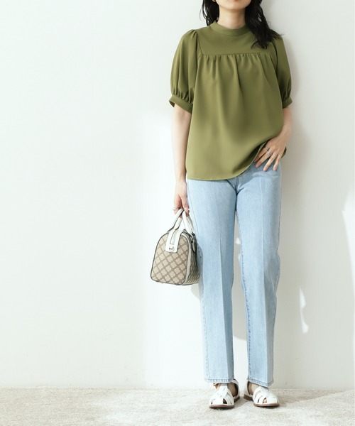 N.（N. Natural Beauty Basic）（エヌエヌナチュラルビューティーベーシック）の「【横田ひかるさん着用】【追加生産】【S Size Line】ナチュラルフレアデニムパンツ（その他パンツ・レディース・ブルー系その他/ブルー/ネイビー・MEDIUM/SMALL）」の5枚目の写真