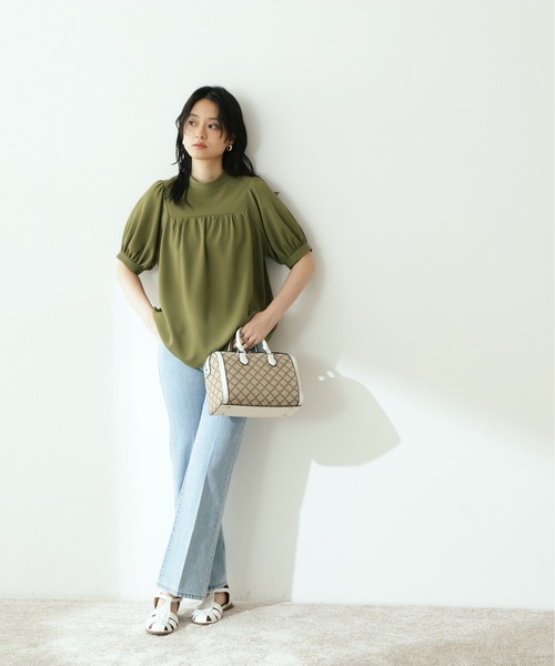 N.（N. Natural Beauty Basic）（エヌエヌナチュラルビューティーベーシック）の「【横田ひかるさん着用】【追加生産】【S Size Line】ナチュラルフレアデニムパンツ（その他パンツ・レディース・ブルー系その他/ブルー/ネイビー・MEDIUM/SMALL）」の7枚目の写真