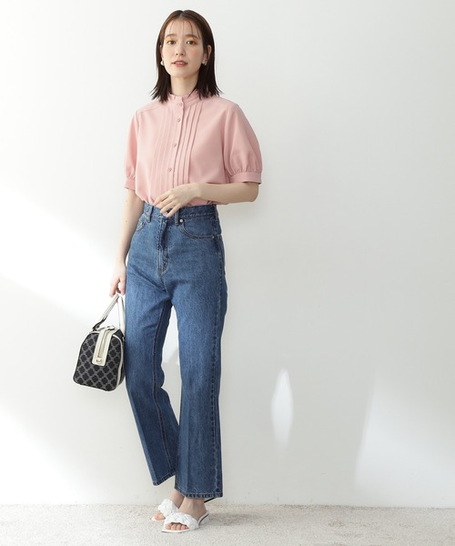 N.（N. Natural Beauty Basic）（エヌエヌナチュラルビューティーベーシック）の「【横田ひかるさん着用】【追加生産】【S Size Line】ナチュラルフレアデニムパンツ（その他パンツ・レディース・ブルー系その他/ブルー/ネイビー・MEDIUM/SMALL）」の9枚目の写真