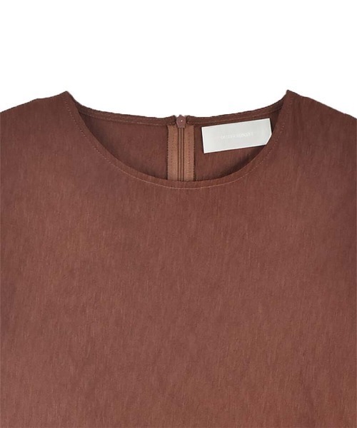 OUTERSUNSET（アウターサンセット）の「side slit no sleeve（シャツ/ブラウス・レディース・ブラック/ブラウン・FREE）」の3枚目の写真