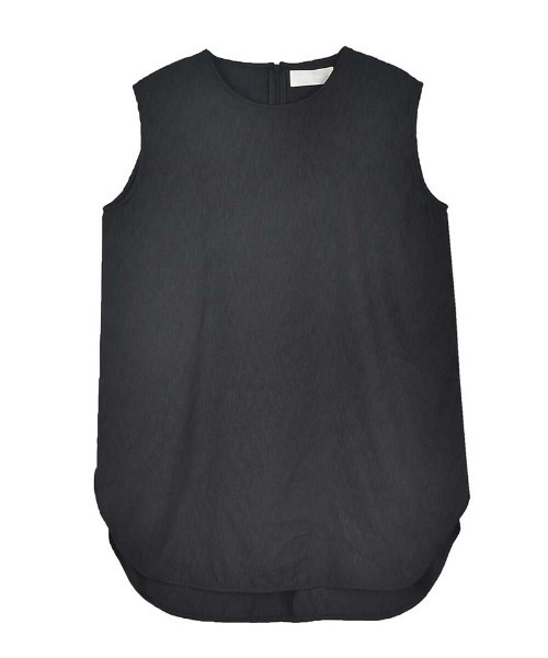 OUTERSUNSET（アウターサンセット）の「side slit no sleeve（シャツ/ブラウス・レディース・ブラック/ブラウン・FREE）」の5枚目の写真