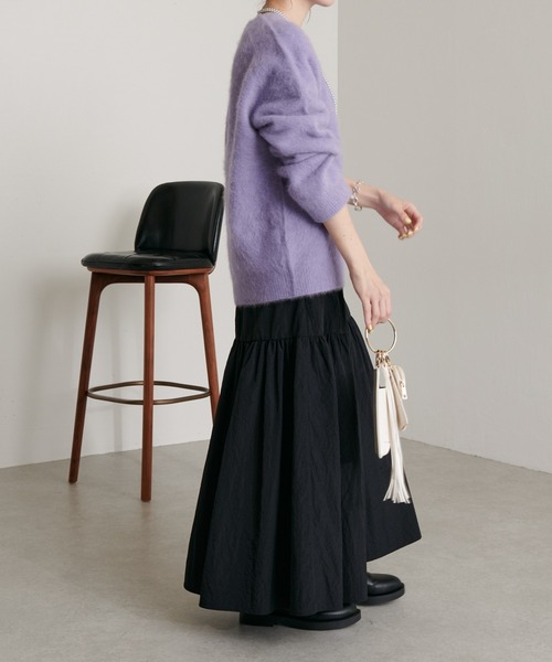 COLLAGE GALLARDAGALANTE（コラージュガリャルダガランテ）の「新マーメイド/ティアードタフタスカート（スカート・レディース・ブラック/ブラック系その他・1/0）」の15枚目の写真