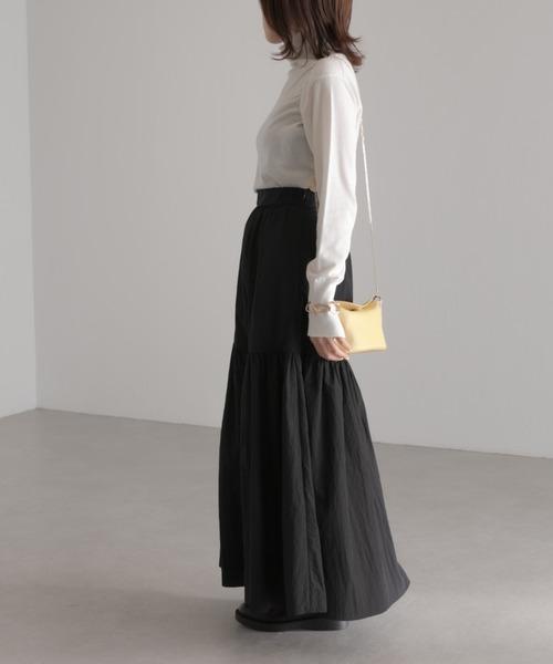 COLLAGE GALLARDAGALANTE（コラージュガリャルダガランテ）の「新マーメイド/ティアードタフタスカート（スカート・レディース・ブラック/ブラック系その他・1/0）」の19枚目の写真