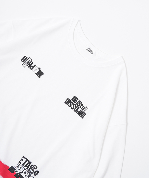 417 EDIFICE(フォーワンセブンエディフィス)の「【SB for amane murakami】 Tシャツ2(Tシャツ/カットソー・メンズ・ホワイト/ブラック・X-LARGE/MEDIUM/LARGE)」の5枚目の写真