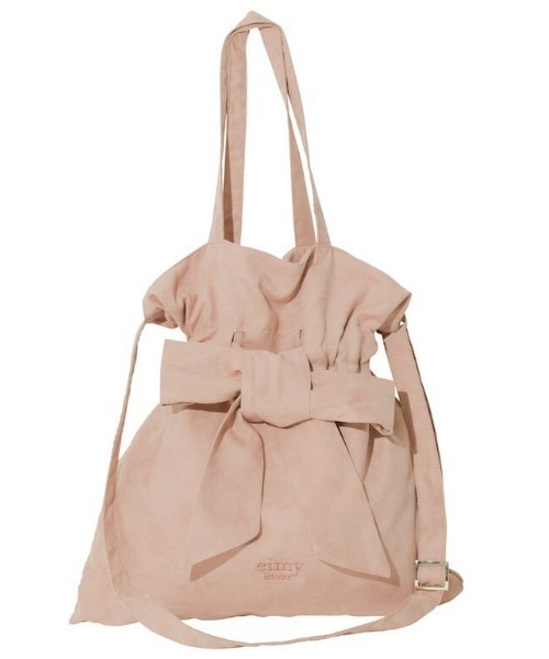 EIMY ISTOIRE（エイミーイストワール）の「リボン2WAYトートバッグ（トートバッグ・レディース・ブラック/パープル/ネイビー/レッド/サックスブルー/ピンク/オレンジ/アイボリー・FREE）」の11枚目の写真